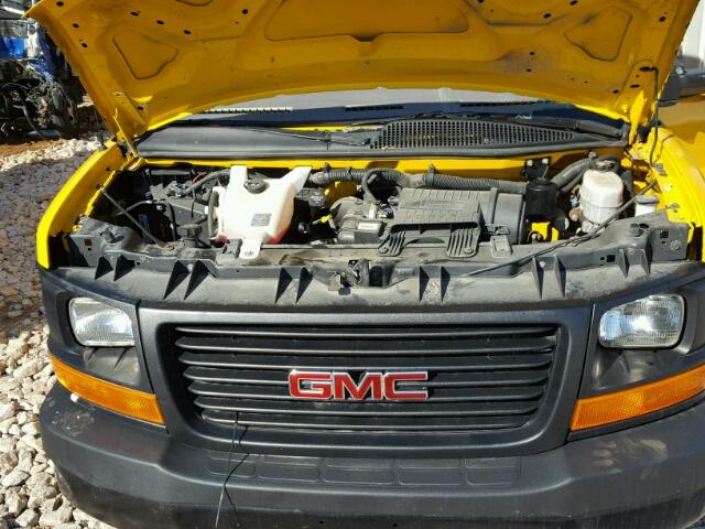 1GD374CG4E1907694 - 2014 GMC SAVANA CUT YELLOW photo 7