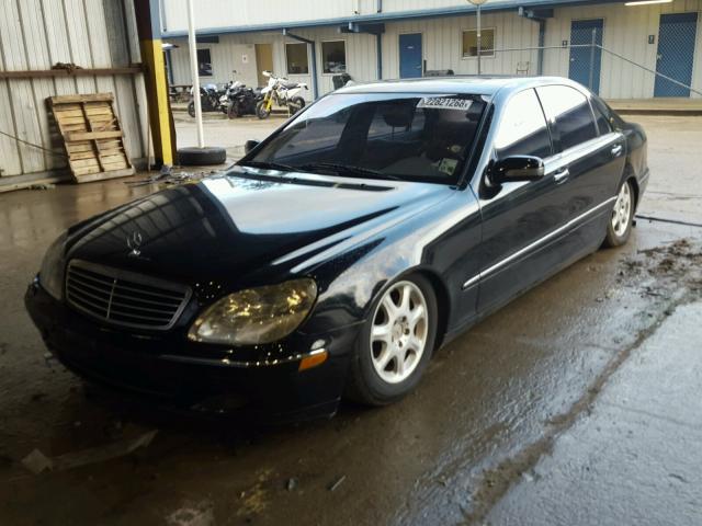 WDBNG70J41A184016 - 2001 MERCEDES-BENZ S 430 BLACK photo 2