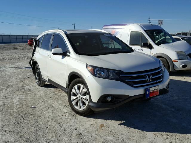 5J6RM3H71EL027853 - 2014 HONDA CR-V EXL WHITE photo 1