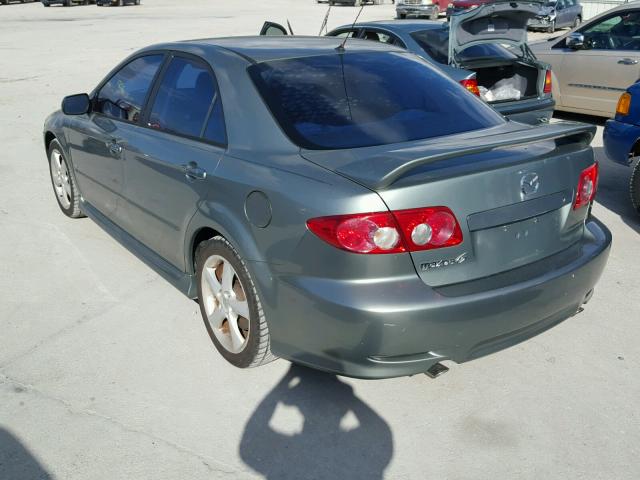 1YVHP80D745N83959 - 2004 MAZDA 6 S GREEN photo 3