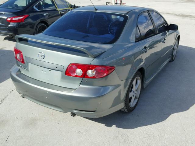 1YVHP80D745N83959 - 2004 MAZDA 6 S GREEN photo 4