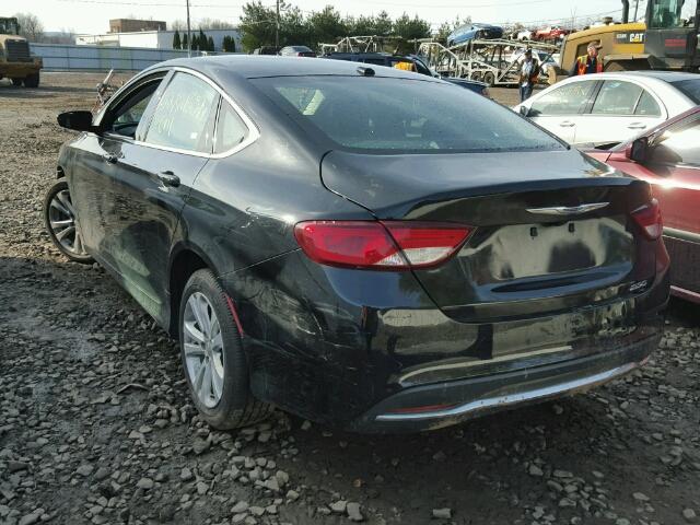 1C3CCCAB4FN616497 - 2015 CHRYSLER 200 LIMITE BLACK photo 3