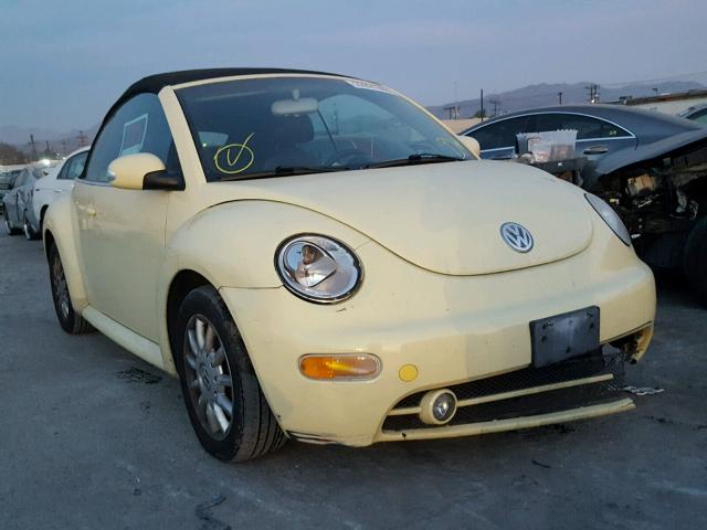 3VWCM31Y54M316534 - 2004 VOLKSWAGEN NEW BEETLE YELLOW photo 1