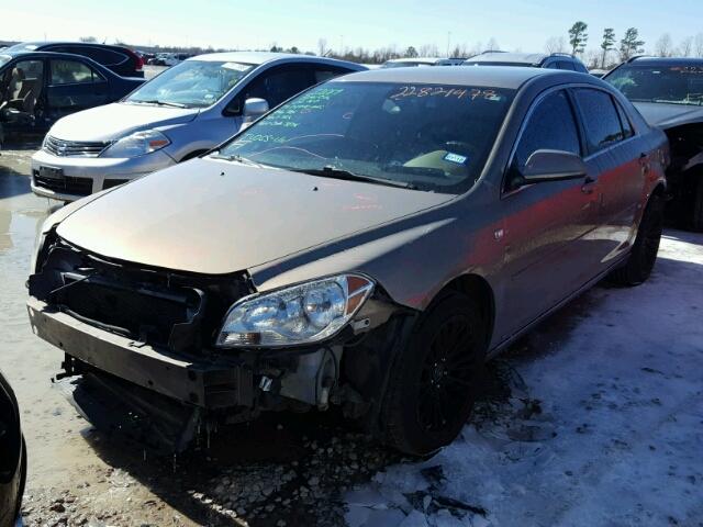 1G1ZH57B08F200172 - 2008 CHEVROLET MALIBU 1LT BROWN photo 2