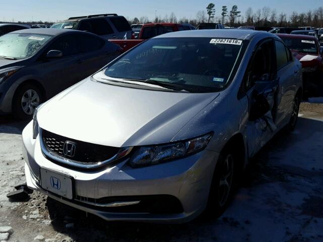 19XFB2F70FE052930 - 2015 HONDA CIVIC SE SILVER photo 2