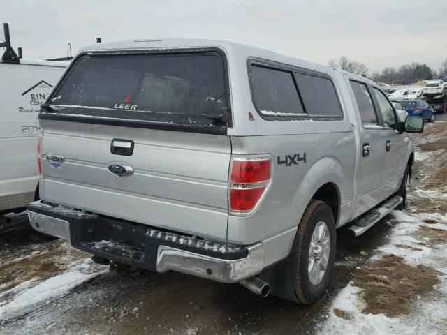 1FTFW1ET0EFC46889 - 2014 FORD F150 SUPER SILVER photo 4