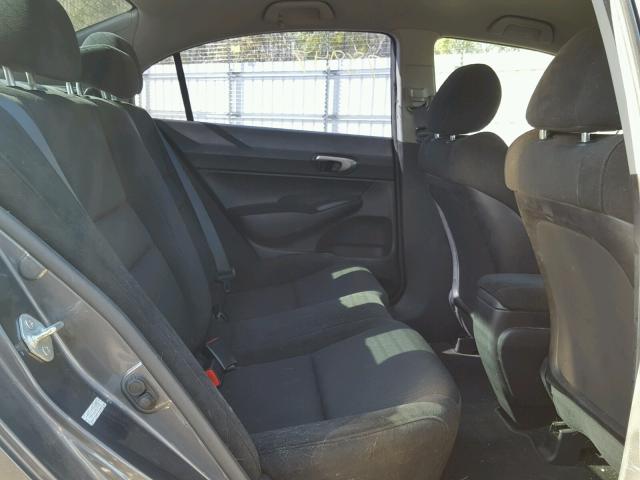 19XFA1E64BE009482 - 2011 HONDA CIVIC LX-S GRAY photo 6