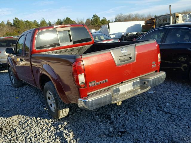 1N6BD06T57C431860 - 2007 NISSAN FRONTIER K BURGUNDY photo 3