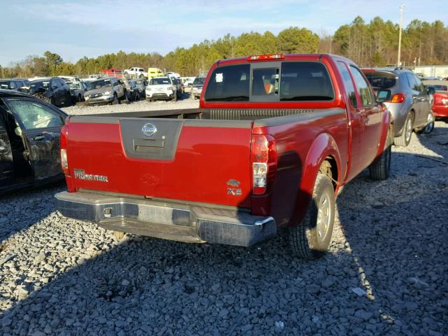 1N6BD06T57C431860 - 2007 NISSAN FRONTIER K BURGUNDY photo 4