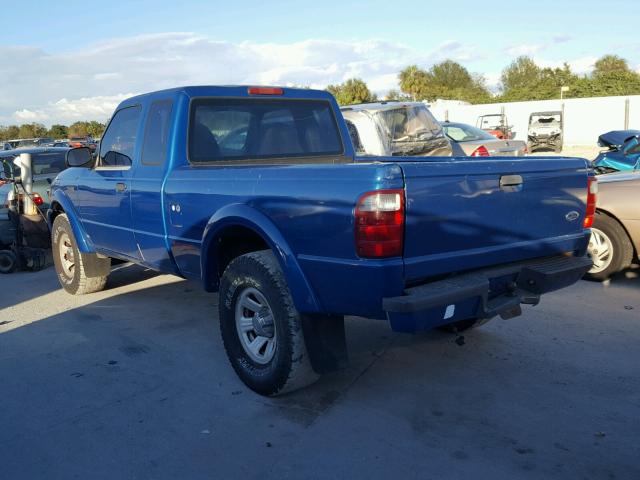 1FTYR14U11PB37324 - 2001 FORD RANGER SUP BLUE photo 3