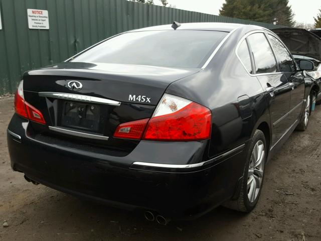 JNKBY01F18M550928 - 2008 INFINITI M45 BLACK photo 4