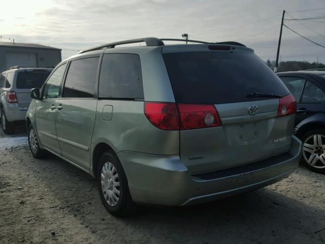 5TDZA23C56S473601 - 2006 TOYOTA SIENNA CE GREEN photo 3