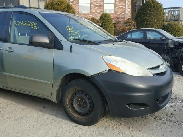 5TDZA23C56S473601 - 2006 TOYOTA SIENNA CE GREEN photo 9