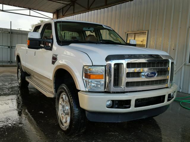 1FTSW21R98EC47810 - 2008 FORD F250 SUPER WHITE photo 1