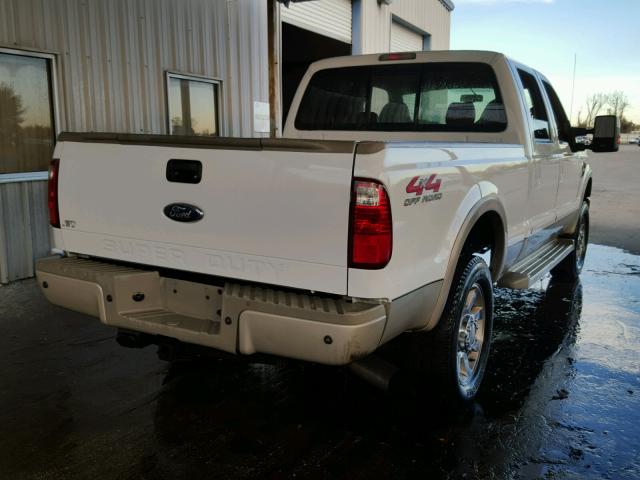 1FTSW21R98EC47810 - 2008 FORD F250 SUPER WHITE photo 4