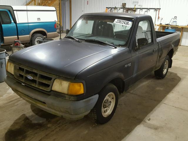 1FTCR10A9PUB62276 - 1993 FORD RANGER BLACK photo 2