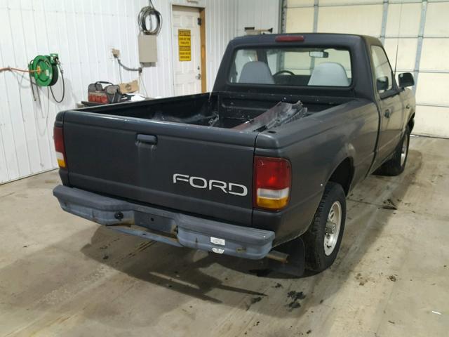 1FTCR10A9PUB62276 - 1993 FORD RANGER BLACK photo 4