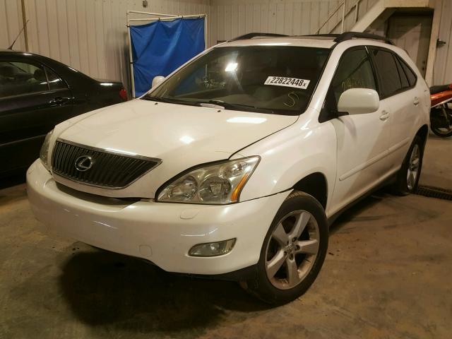 2T2GK31UX7C015404 - 2007 LEXUS RX 350 WHITE photo 2