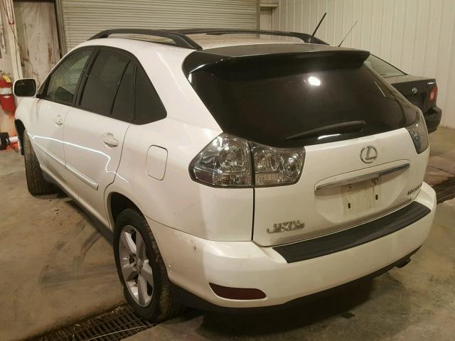 2T2GK31UX7C015404 - 2007 LEXUS RX 350 WHITE photo 3