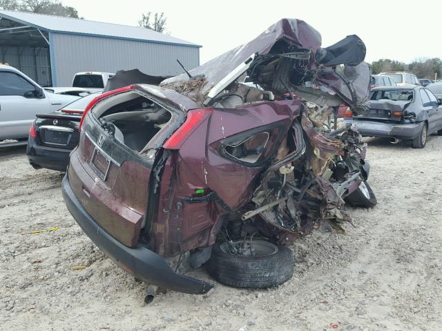 5J6RM3H70EL029500 - 2014 HONDA CR-V EXL BURGUNDY photo 4