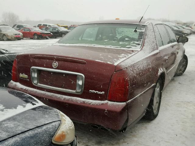 1G6KD54Y52U100832 - 2002 CADILLAC DEVILLE BURGUNDY photo 4