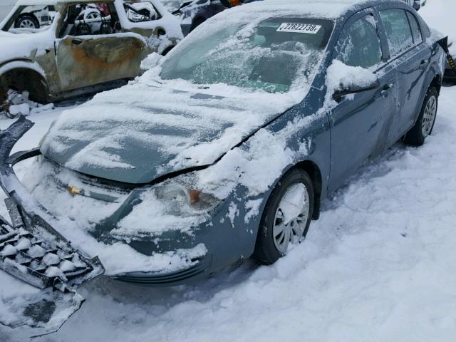 1G1AT58H697197479 - 2009 CHEVROLET COBALT LT TEAL photo 2