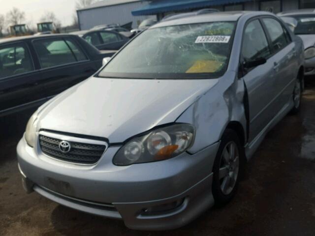 1NXBR32E76Z640244 - 2006 TOYOTA COROLLA CE SILVER photo 2