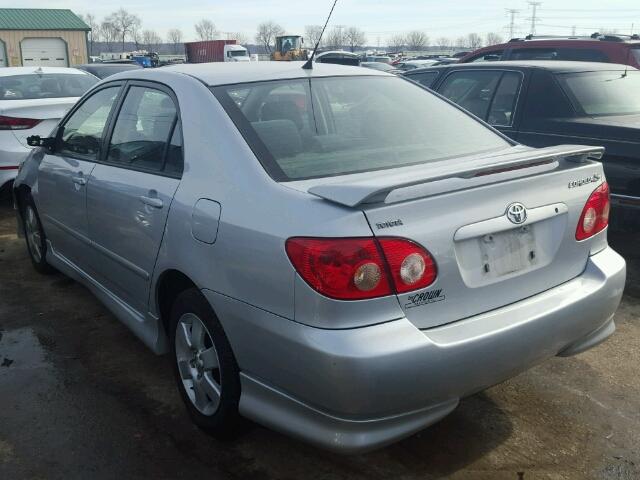 1NXBR32E76Z640244 - 2006 TOYOTA COROLLA CE SILVER photo 3