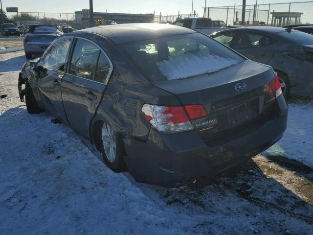 4S3BMCA69C3025760 - 2012 SUBARU LEGACY 2.5 BLUE photo 3