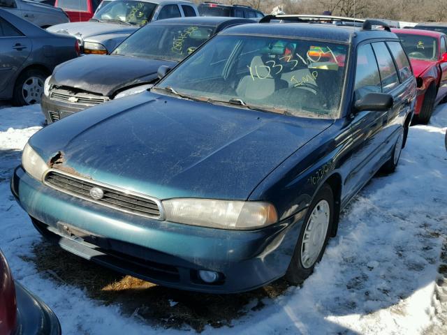 4S3BK4352V6325612 - 1997 SUBARU LEGACY L GREEN photo 2