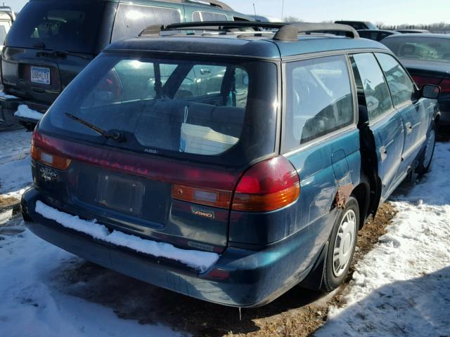 4S3BK4352V6325612 - 1997 SUBARU LEGACY L GREEN photo 4