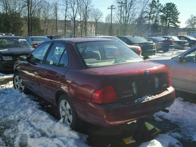 3N1CB51D75L475843 - 2005 NISSAN SENTRA 1.8 MAROON photo 3