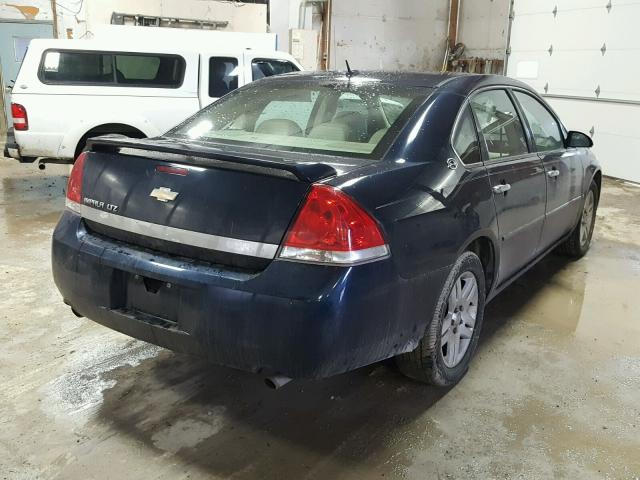 2G1WU58R579366379 - 2007 CHEVROLET IMPALA LTZ BLUE photo 4