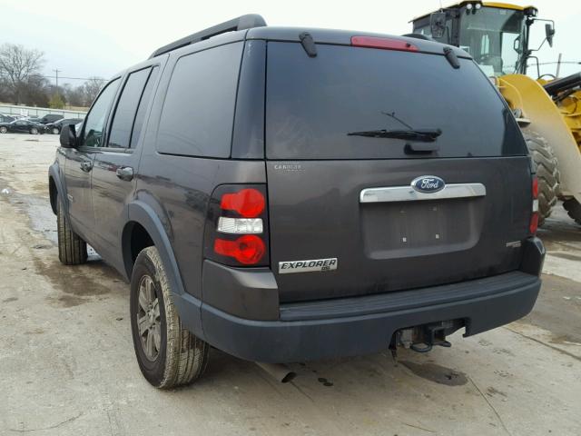 1FMEU73E37UA94061 - 2007 FORD EXPLORER X CHARCOAL photo 3