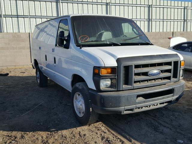 1FTSE34L78DA12182 - 2008 FORD ECONOLINE WHITE photo 1