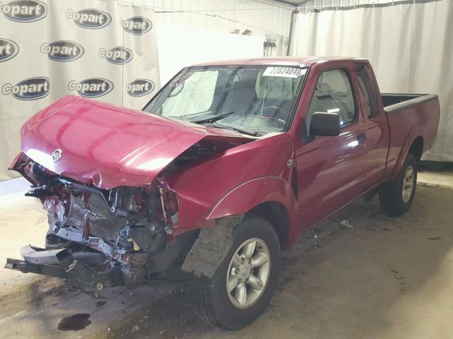 1N6DD26T53C452741 - 2003 NISSAN FRONTIER K BURGUNDY photo 2