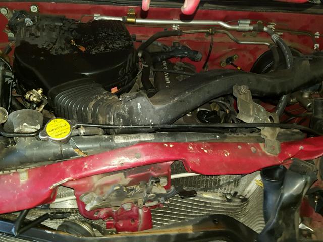 1N6DD26T53C452741 - 2003 NISSAN FRONTIER K BURGUNDY photo 7