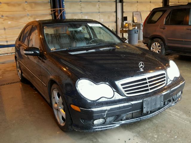 WDBRF40J95F723628 - 2005 MERCEDES-BENZ C 230K SPO BLACK photo 1