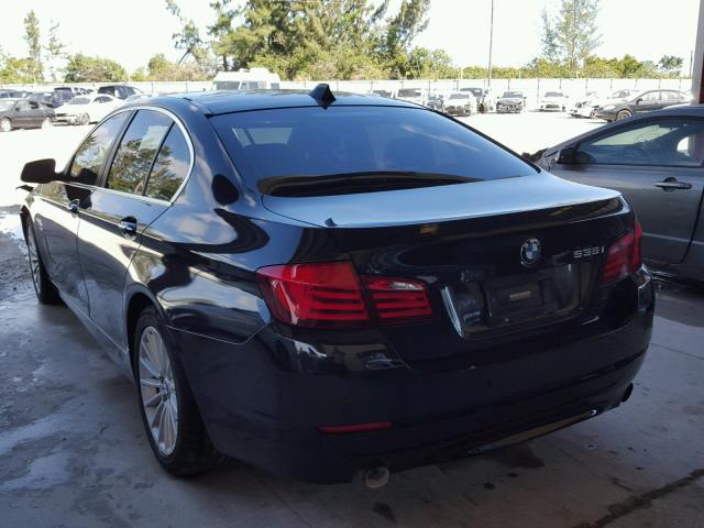 WBAFU7C53BC876526 - 2011 BMW 535 XI BLACK photo 3