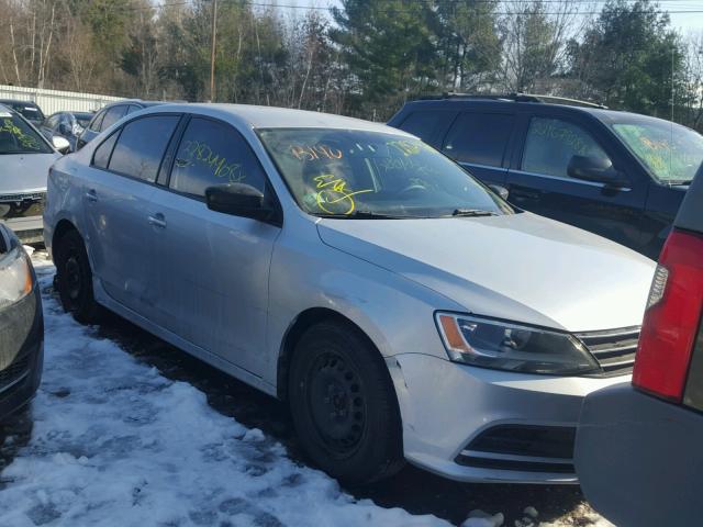 3VW2K7AJ9FM322335 - 2015 VOLKSWAGEN JETTA BASE SILVER photo 1