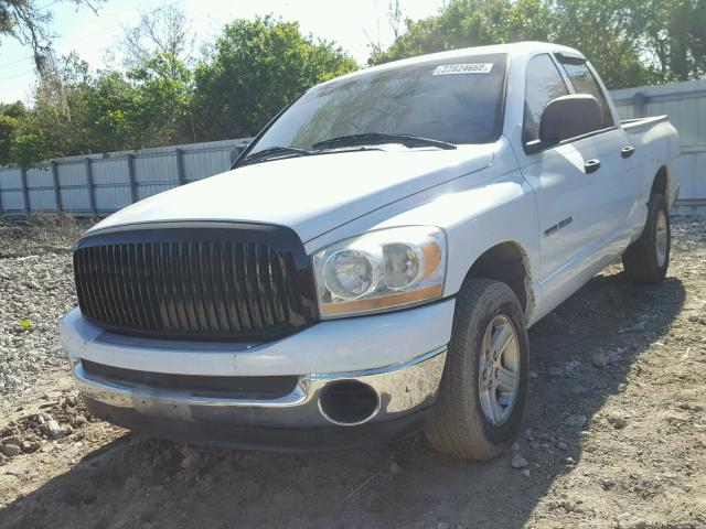 1D7HA18N46J163023 - 2006 DODGE RAM 1500 S WHITE photo 2