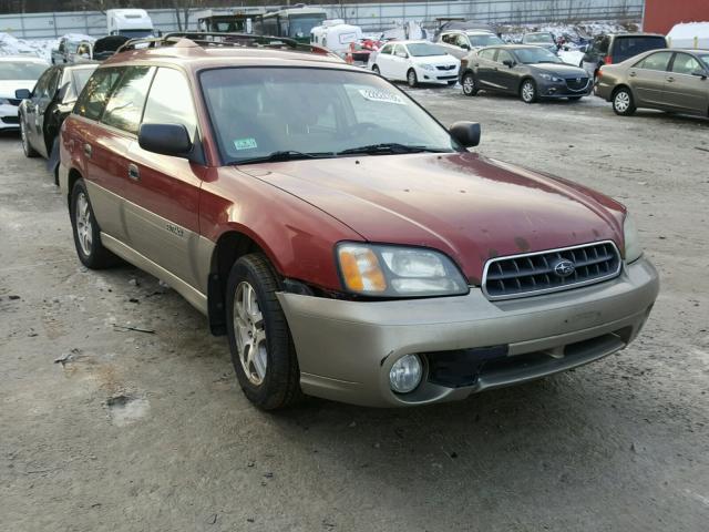 4S3BH675247640892 - 2004 SUBARU LEGACY OUT RED photo 1