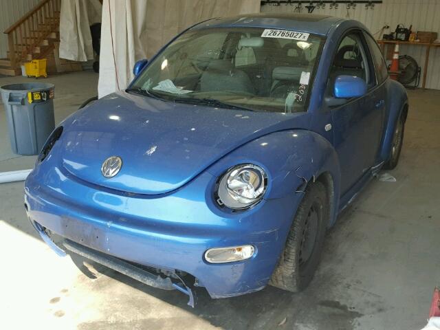 3VWCC21C8YM438067 - 2000 VOLKSWAGEN NEW BEETLE BLUE photo 2