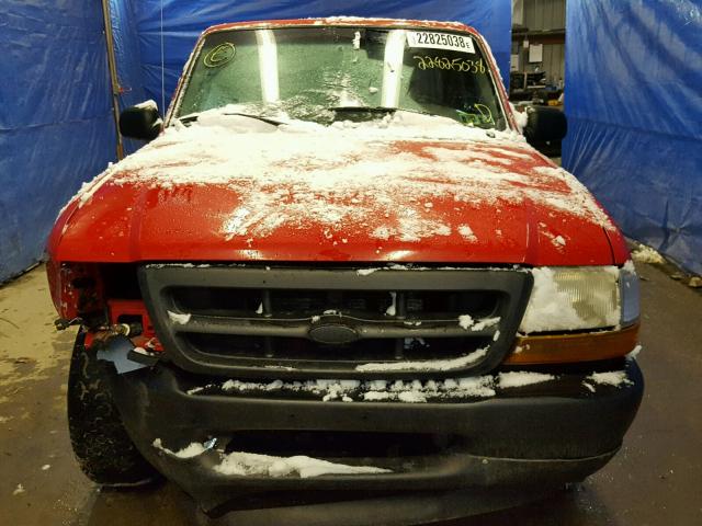 1FTYR10C0WTA23861 - 1998 FORD RANGER RED photo 9