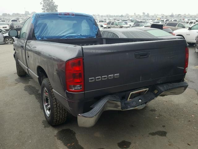 1D7HA16N74J238636 - 2004 DODGE RAM 1500 S GRAY photo 3