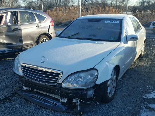 WDBNG84J36A467885 - 2006 MERCEDES-BENZ S 500 4MAT WHITE photo 2