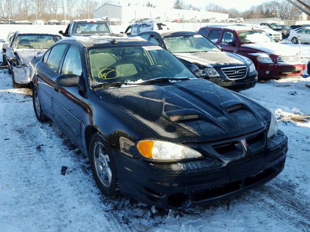 1G2NW52E54M620212 - 2004 PONTIAC GRAND AM G BLACK photo 1