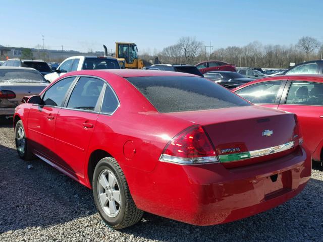 2G1WF5EK9B1329179 - 2011 CHEVROLET IMPALA LS RED photo 3