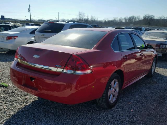 2G1WF5EK9B1329179 - 2011 CHEVROLET IMPALA LS RED photo 4