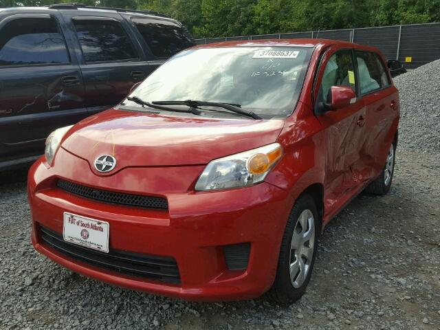 JTKKU10479J036323 - 2009 TOYOTA SCION XD RED photo 2